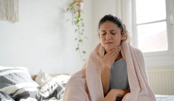 Mudança de temperatura e dor de garganta