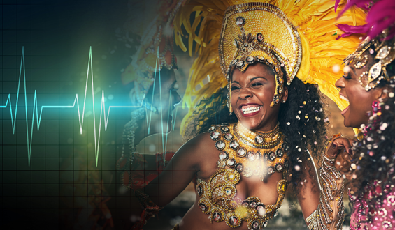 O que acontece com o coração das passistas durante o desfile de Carnaval