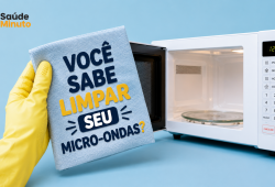 Você limpa o micro-ondas com que frequência?