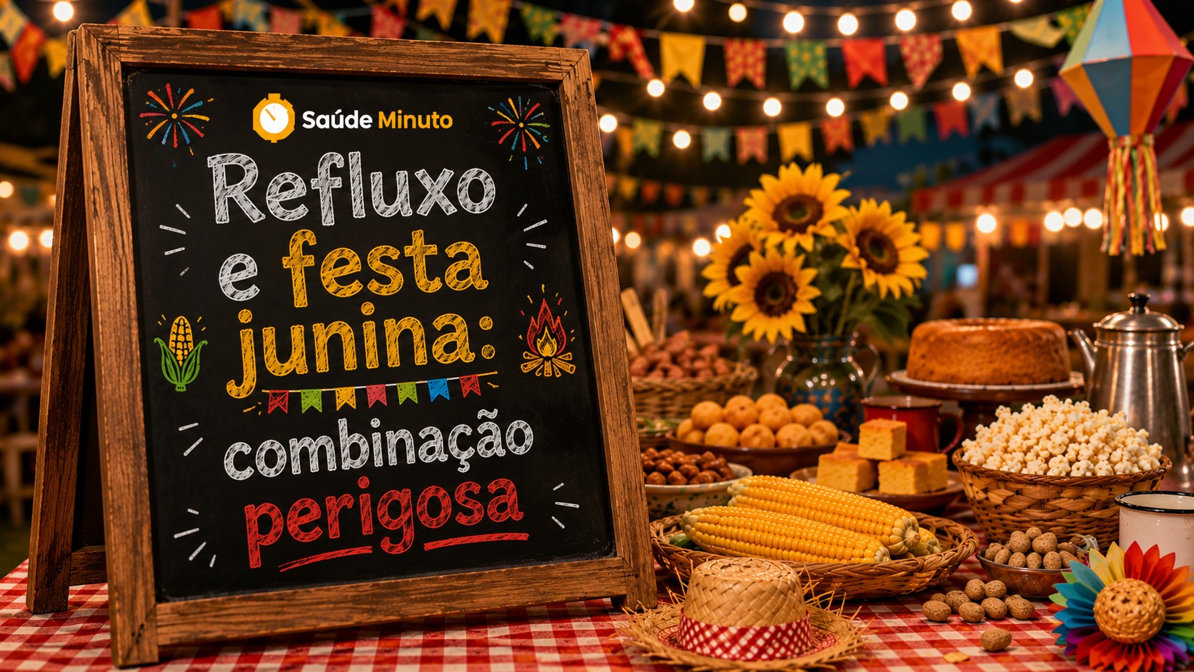 Comidas típicas das festas juninas podem agravar refluxo e azia
